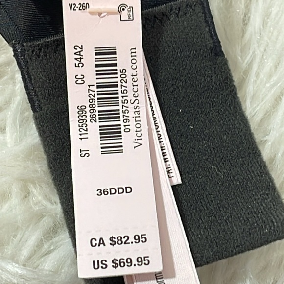 VICTORIA’S SECRET VERY SEXY Scattered Shine Strap Push-Up Bra Size 36DDD NEW - Picture 8 of 10